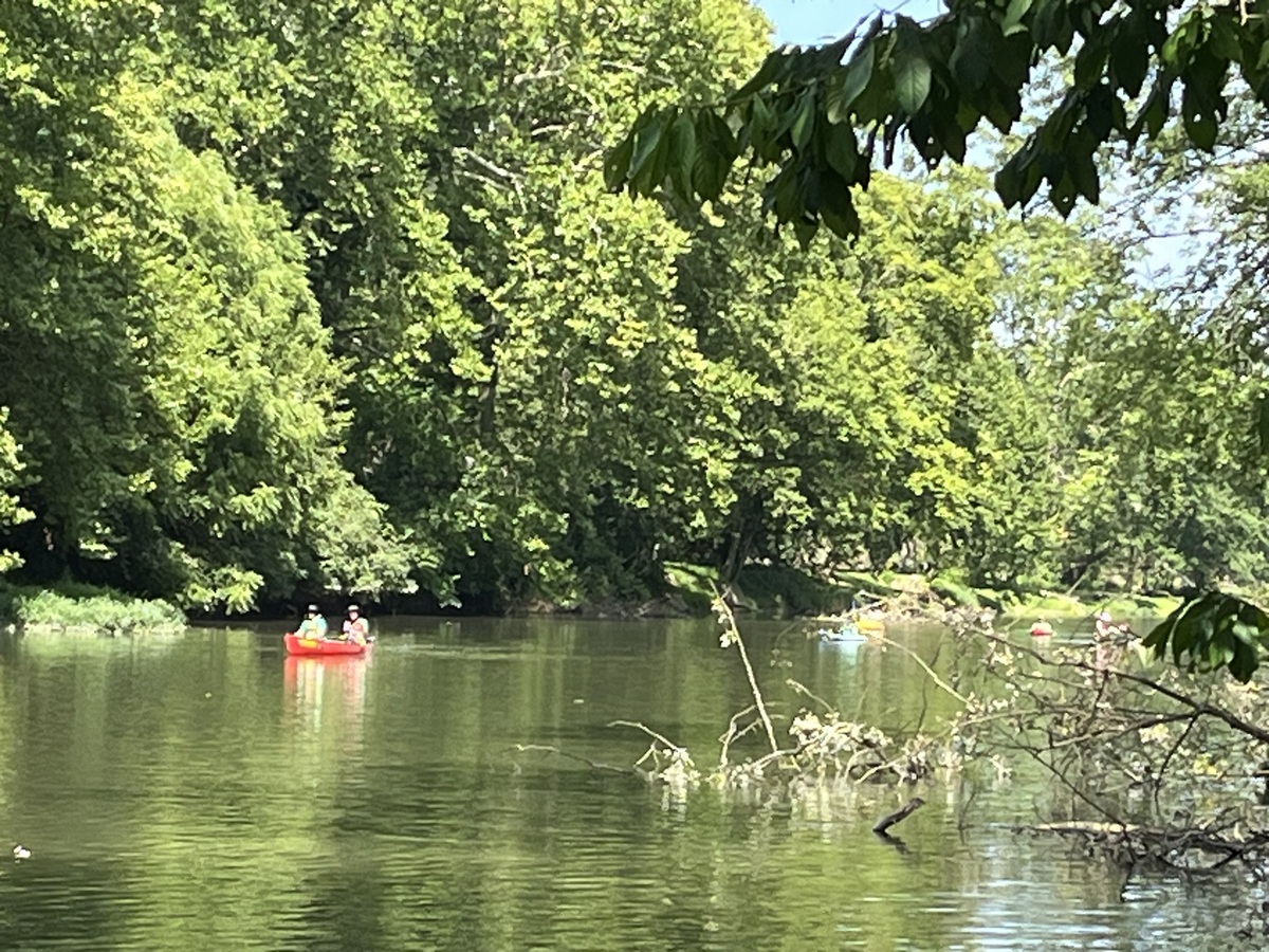 People paddling the Little Miami