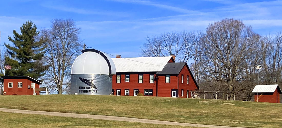 Hisey Park - View of house, barns, and observatory