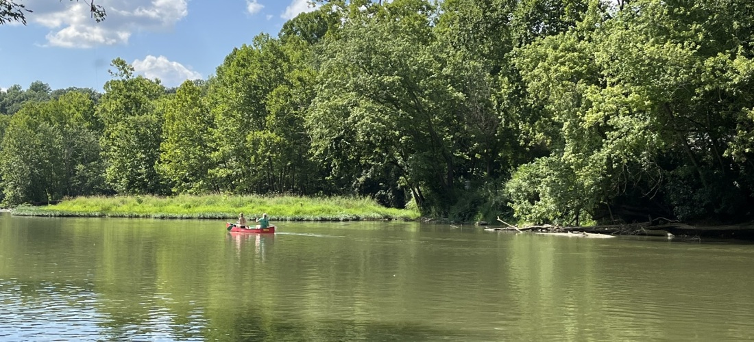 View of Little Miami River from Morrow Veterans Park